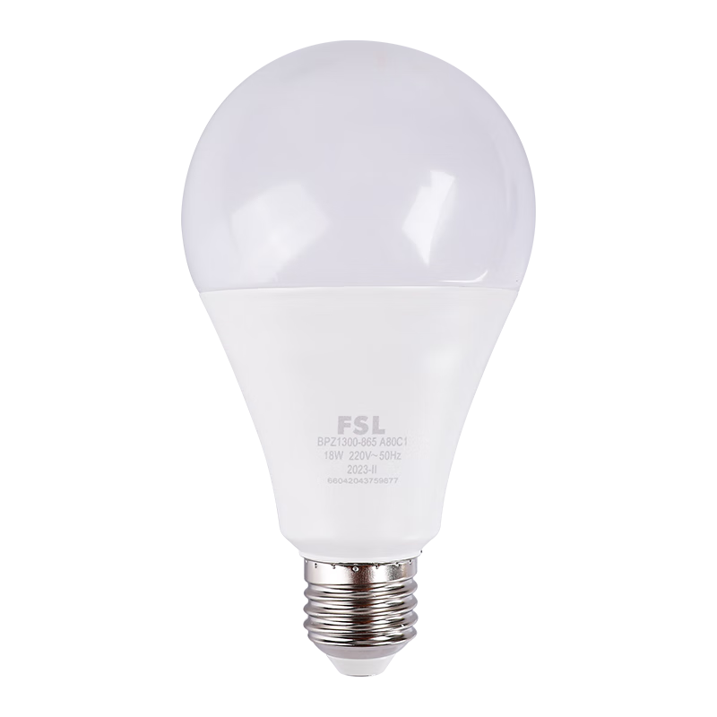 Foshanzhaoming (FSL) LED Bulb, Ultra-Bright High Color Rendering Energy-Saving Globe Bulb, High-Power Lighting Bulb, E27 Screw Base, 24W, Cool White 6500K