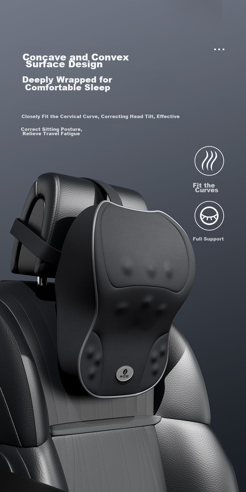 BIAZE Car Headrest, Neck Support Pillow for Vehicles, Car Accessory Pillow, Car Cushion, Compatible with Xiaomi SU7 5