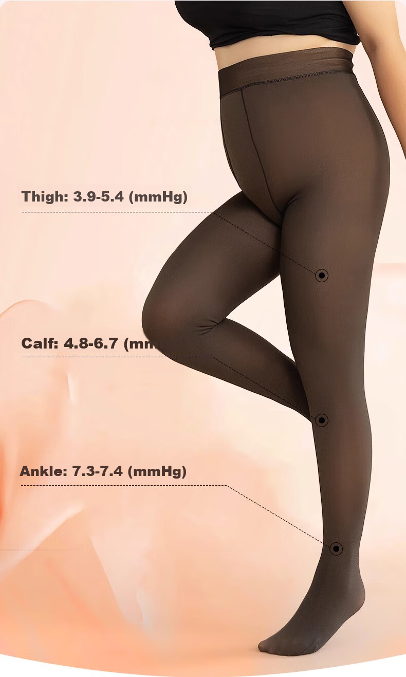 LangSha Women's Plus Size Leggings for Autumn And Winter, Fleece-Lined, Sheer-Looking, Single-Layer Seamless Skin-Tight Pantyhose 9