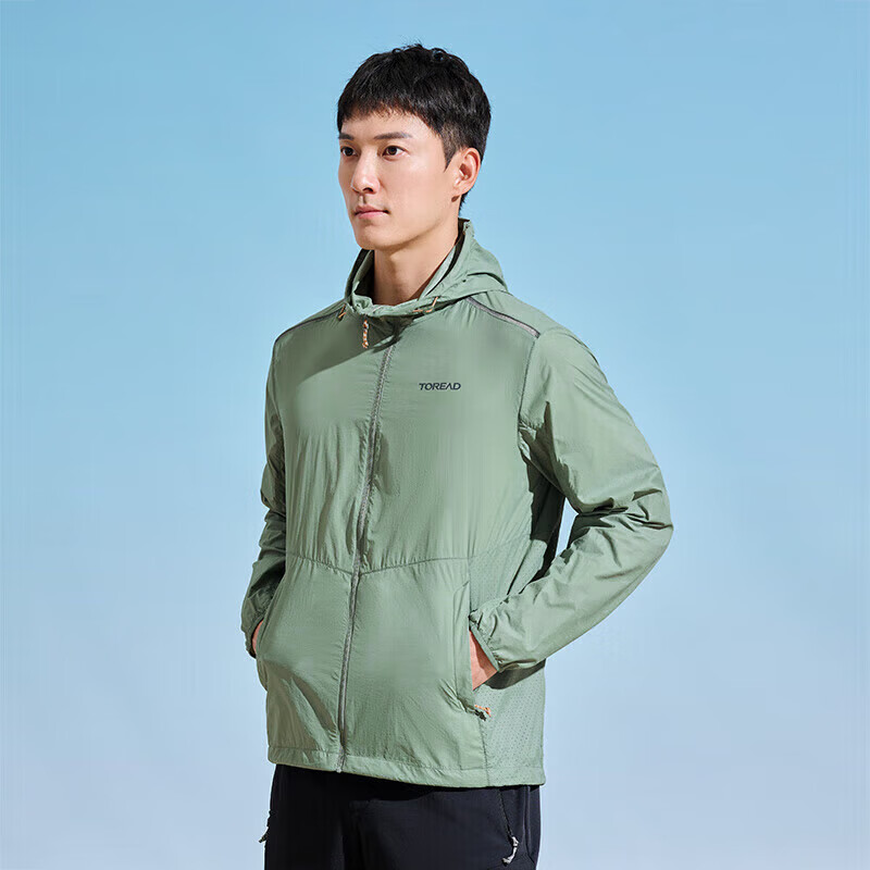 TOREAD Spring And Summer Men's Outdoor Sun Protection Jacket, Water-Repellent, Breathable, UV-Resistant Skin Coat TAZZCL81315