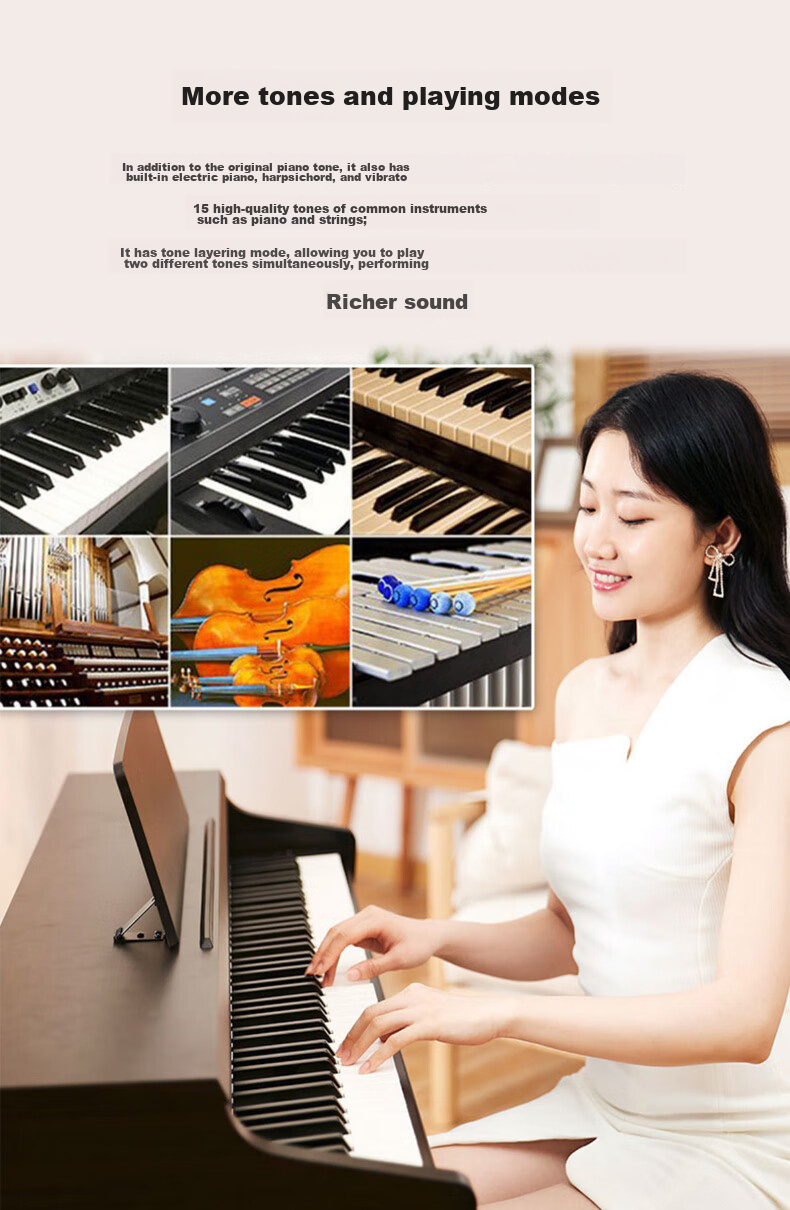 Kawai Digital Piano KDP120GR, 88-Key Weighted Hammer Action, for Adults And Children, Beginners And Professionals, Home Use, Upright Piano 11