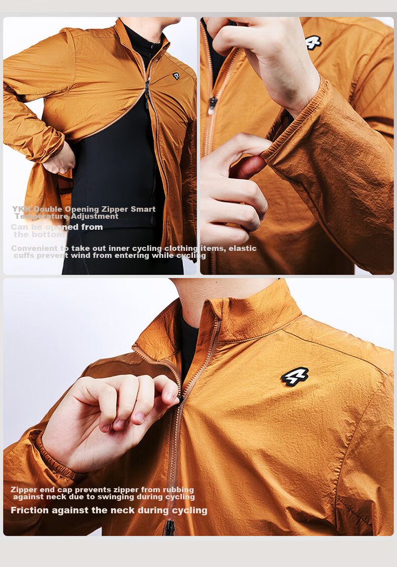 Lameda Spring And Autumn Cycling Sports Outdoor Windbreaker Thin Jacket Long Sleeve Men's Bicycle Road Riding Casual Color 2XL 11