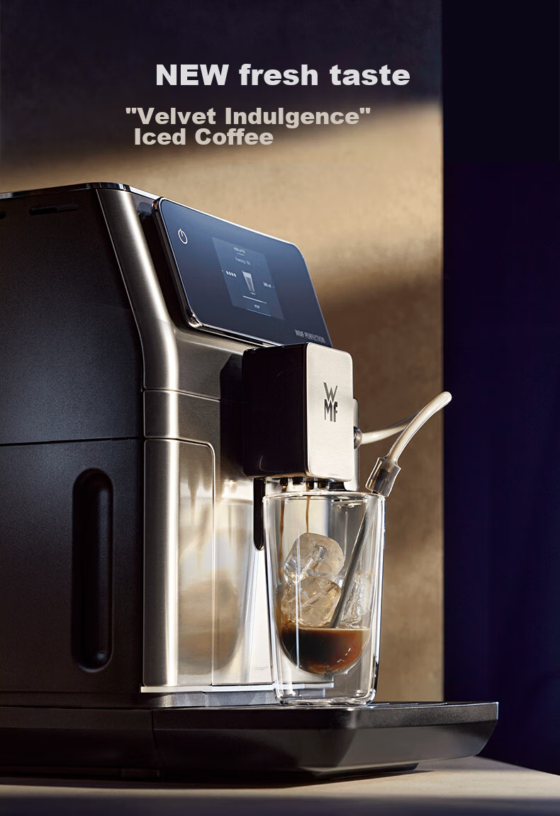 WMF Coffee Machine 650, Home Fully Automatic Coffee Maker, Imported, 48 Menu Options, One-Button Auto Cleaning, Futenbao Office Coffee Machine 9