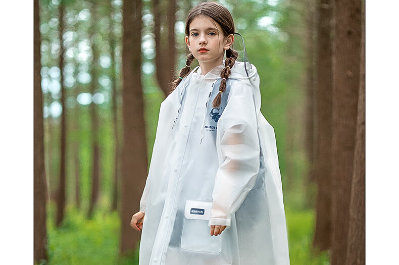 TIANTIANZAI Kids Raincoat Kindergarten Boys Girls School Backpack-Friendly High-Quality Cartoon Rain Poncho 703 Pink 25