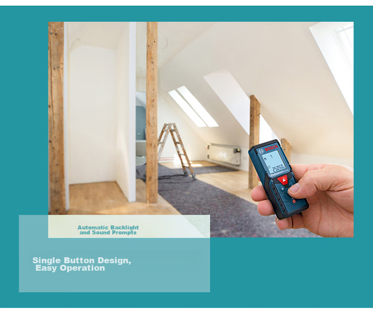 BOSCH Infrared Laser Rangefinder, Measuring Device for Room Dimensions, Electronic Tape Measure, Compact And Portable, 40 Meters Range, GLM 4000 6