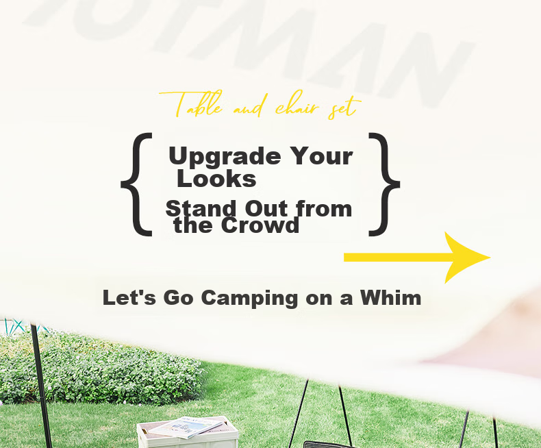 Woteman Camping Equipment Set, Outdoor Folding Table And Chairs, Leisure Travel Kit, Five-Piece Combination Package 2