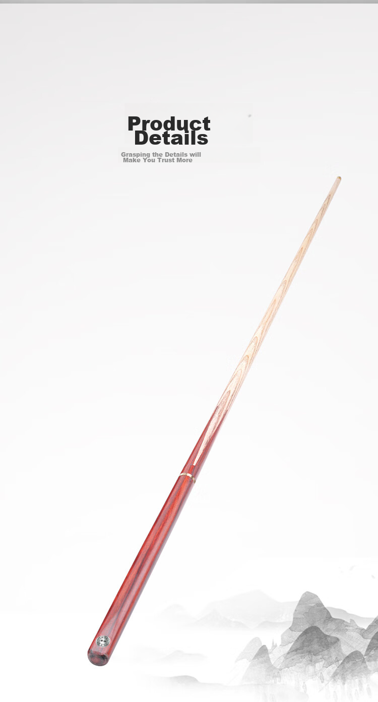INVUI Pool Cue, Small Tip Cue, Purple Heart Wood, Black Eight Billiard Cue, Detachable Snooker Cue, Z-12 4