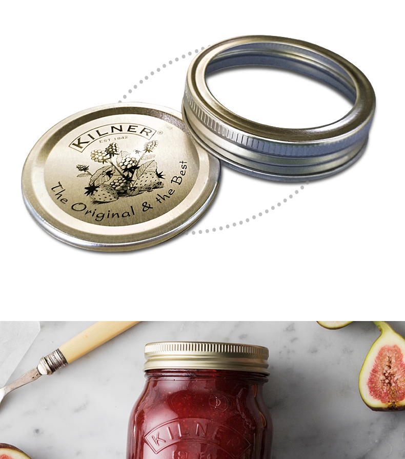 Kilner Glass Airtight Jar Food-Grade Tea Canister Vacuum Storage Container Pickle Jar Jam Honey Dispenser Bottle 500ml 1