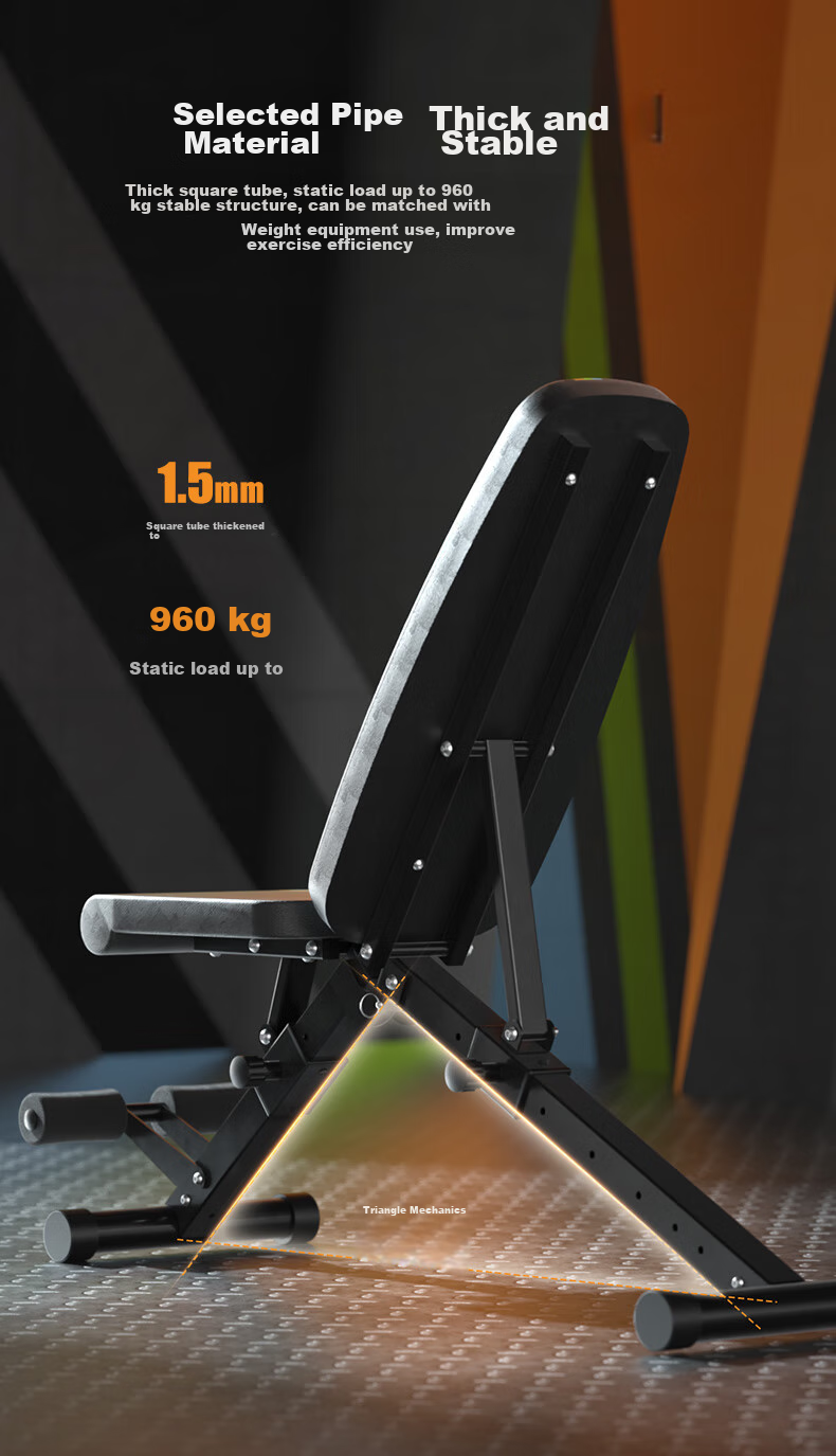 HEAD Dumbbell Bench Roman Chair Preacher Bench Multifunctional Bench Press Bench Sit-Up Bench for Abdominal Exercises And Retirement Fitness Equipment 4