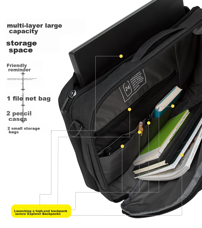 TARGUS Laptop Backpack, 15.6-Inch Business Backpack, Single Shoulder Crossbody Briefcase, Multi-Purpose Bag, Black, 587 13