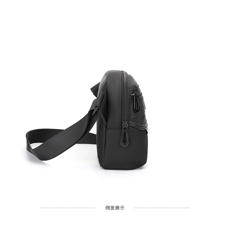 稻草人男士单肩包横款斜挎包时尚潮流邮差包休闲运动包mmbd02211094bk