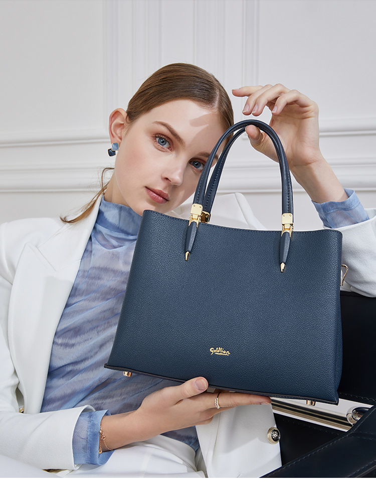 Goldlion Women's Handbag, Simple And Elegant Business Tote Bag, Birthday Gift for Ladies 2