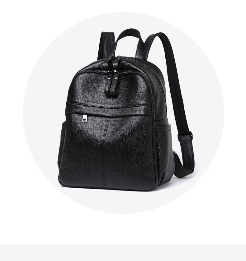 Viney Leather Backpack for Women, Large Capacity Lightweight Travel Bag, Stylish Student Schoolbag, Birthday Gift for Girlfriend 3