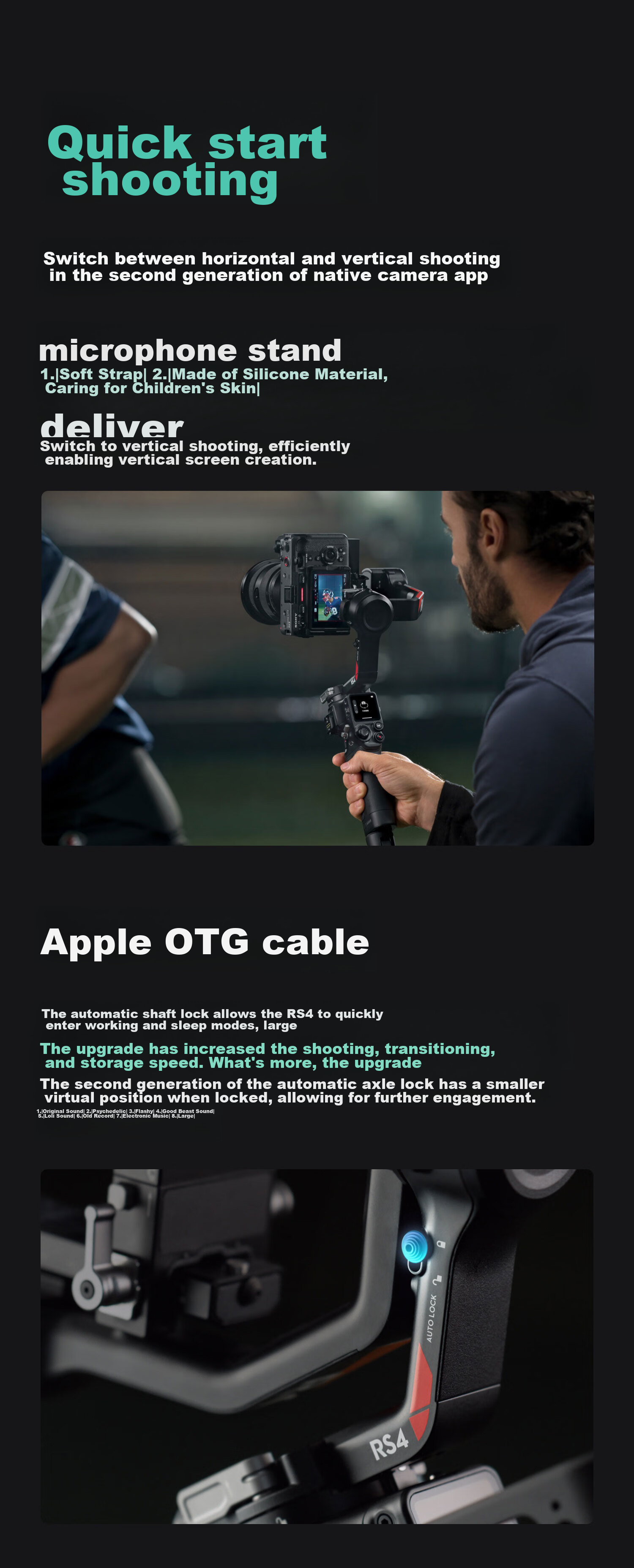 DJI RS 4 Gimbal Stabilizer, Three-Axis Anti-Shake Professional Handheld Shooting Stabilizer, 3kg Load Capacity, for DSLR And Mirrorless Camera Gimbal 3