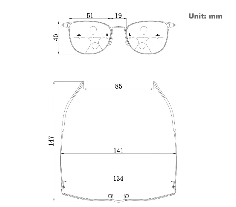Xiyanghong Reading Glasses, High-Definition Anti-Blue Light, Bifocal Automatic Zoom, Ultra-Light Full-Frame Reading Glasses AX8102, 100 Degrees 13