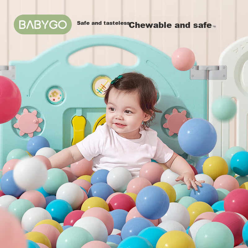 Детский игровой мяч BG-BABYGO "Ocean Ball" 7 см, 100 шт., цвет "Ice Cream Color"
