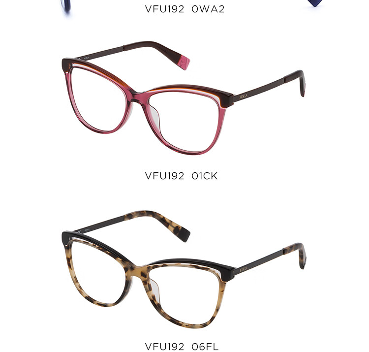 Furla Full-Rim Women's VFU192 Commuter Myopia Optical Glasses Frame Optical Eyewear 540700 Glossy Black 4