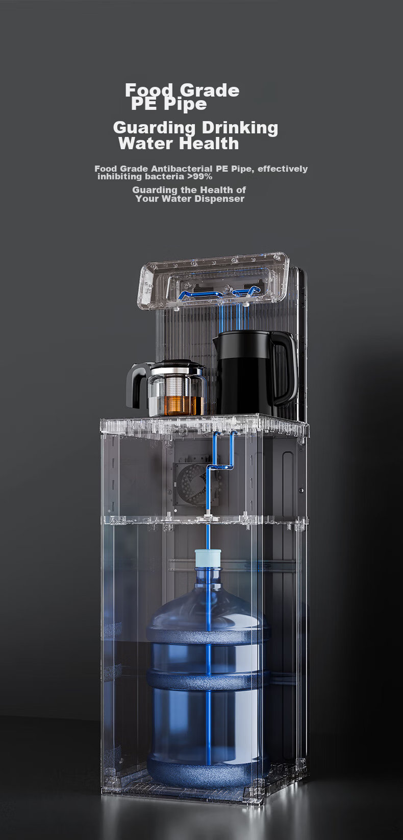 TRULIVA Tea Bar Machine, Home Water Dispenser, Multifunctional Office Standing Bottom-Loading Water Bottle, Fully Automatic Tea Bar Cabinet Integrated High-End Living Room Cooling And Heating Dual-Purpose 2026 New Model 5