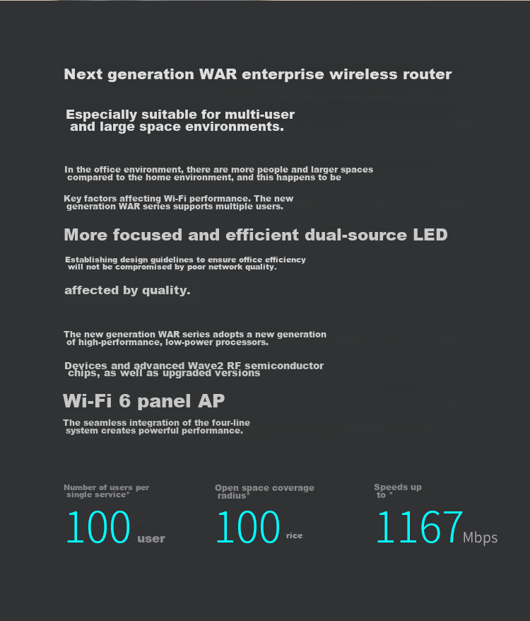 TP-LINK 5G Dual-Band Dual-Gigabit Enterprise Router, 1200M Wireless Home And Commercial High-Speed Router, WiFi Wall-Penetrating/VPN/Gigabit Port/AC Management, TL-WAR1208L 5