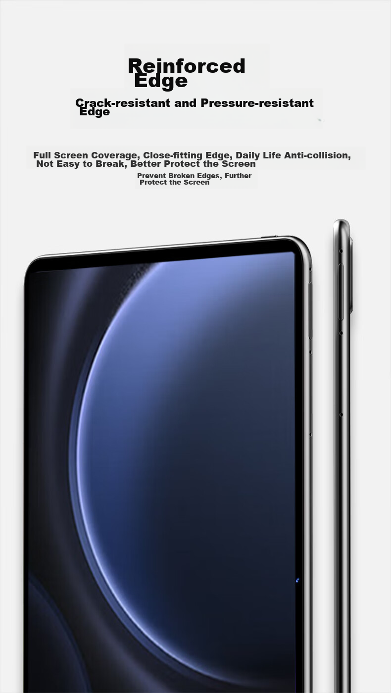 CangHua Tempered Glass Screen Protector for Samsung Tab S9 FE+, 12.4-Inch, 2023 Model, Samsung Galaxy Tablet Protective Film, HD Ultra-Thin Shatterproof Protective Film 8