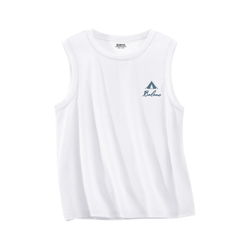 Baleno Men's Summer Vest, New Mesh Breathable Ice Silk Cool Basketball Sports Round Neck Sleeveless Casual Outdoor Quick-Dry Undershirt