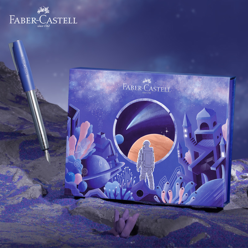 Faber-Castell [National Day Gift] Fountain Pen Ink Pen Gift Box Pantone Annual Color Series Gift for Elders Camellia EF Nib Holiday 100146184