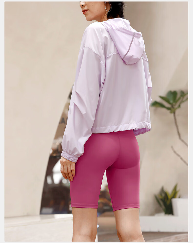 VFU Xingqing Five-Minute Yoga Shorts, Outdoor Sports Cycling Pants, High-Waisted Butt-Lifting Tight Shorts, Linen Color, Size S 37