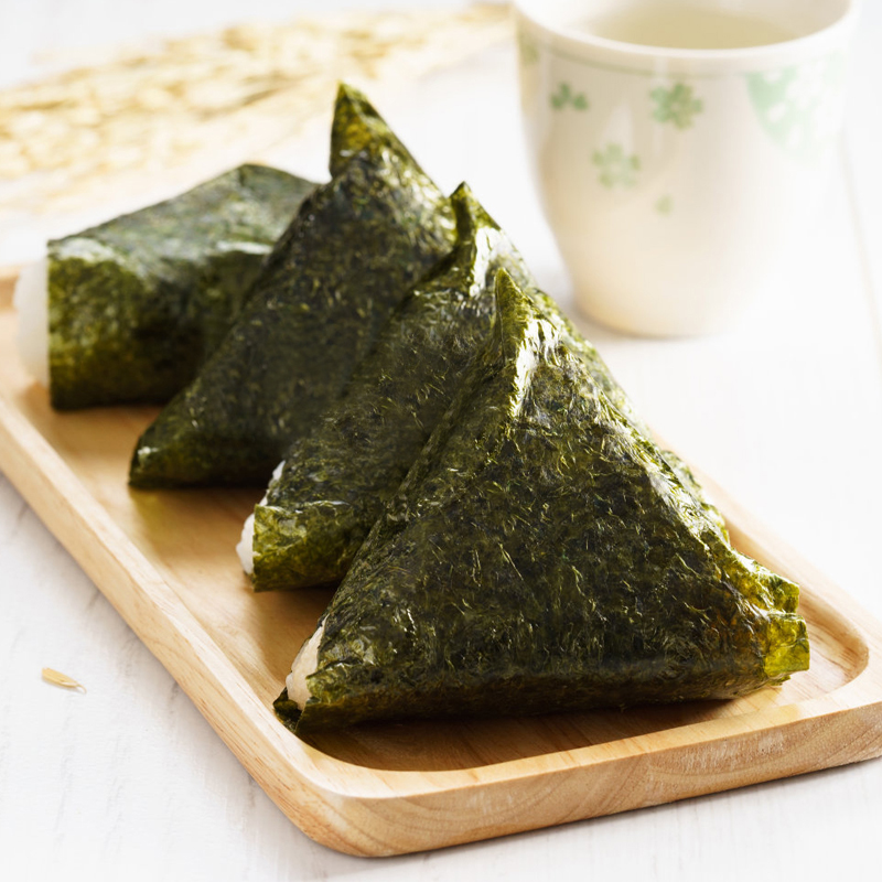 ZEK韩国进口 葡萄籽海苔紫菜包饭寿司即食烤海苔 儿童零食4g*3包