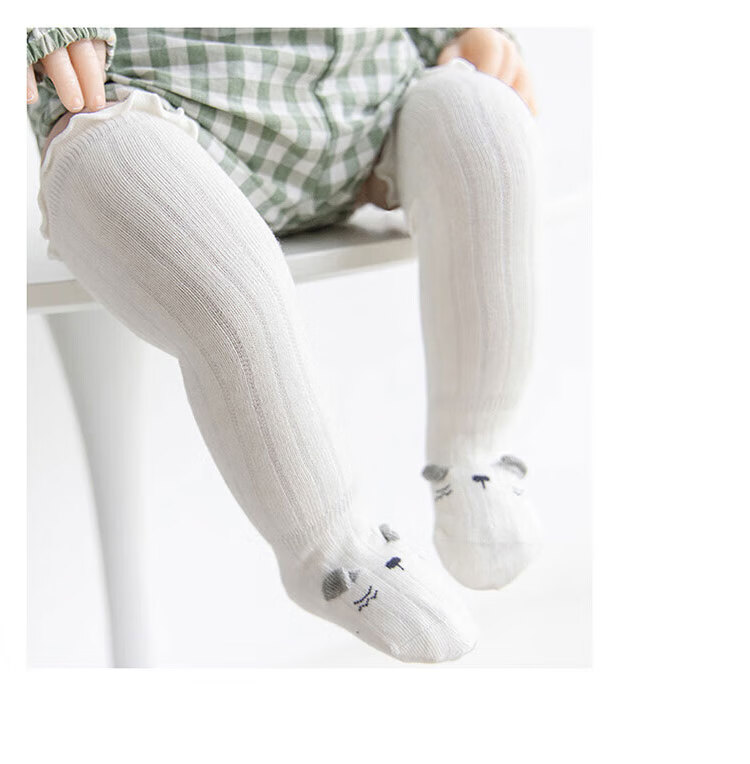 Aibaoshi Baby Socks, Spring And Autumn, Over-Knee Long Socks for Infants, Newborn High Tube Socks, Loose-Top Socks, 3 Pairs, Size S, S223 13