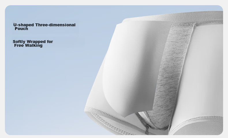 EMXEE New Disposable Underwear, Ice Silk Sterilized Shorts, Boxer Briefs, Large Size, Travel-Friendly, No-Wash, Business Trip, Individually Packaged XXXL 14