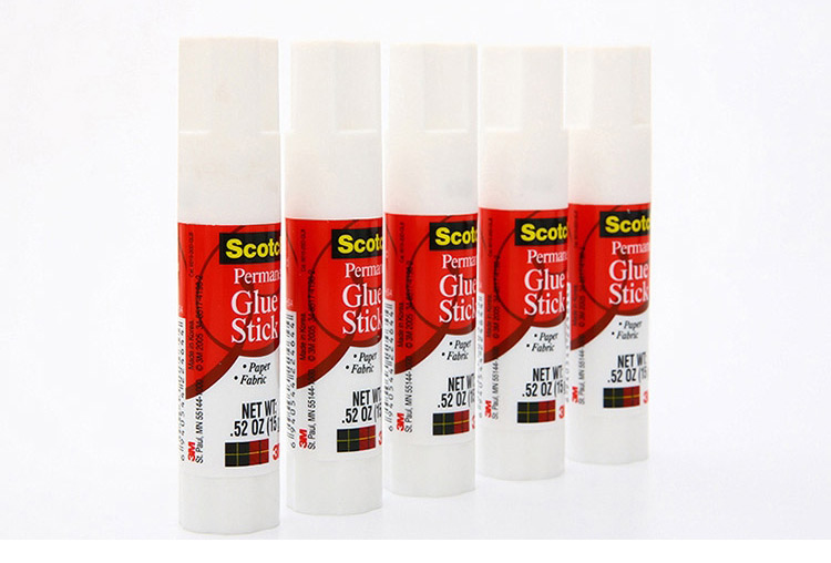 3M Glue Stick, Siga PVP White Strong Glue Stick, Solid Glue/solid Glue Stick/solid Glue Water, 6015, Pack of 5 10