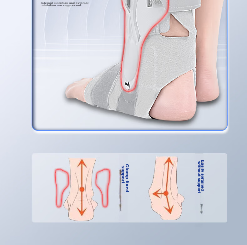 CRALVKOIN Medical Ankle Brace, Ankle Support for Sprains, Ligament Injury Fixation, Sports Ankle Sprain Hard Support 8