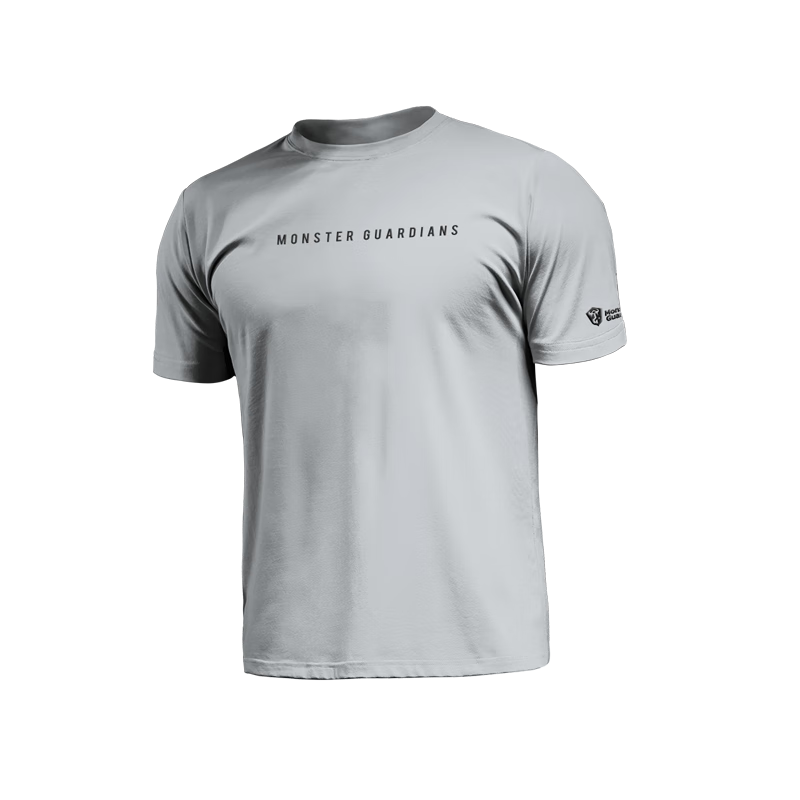 Monster Guardians Men's Sports Short Sleeve T-Shirt Summer Moisture-Wicking Breathable Lightweight Running Top Crew Neck Fitness Shirt White XL