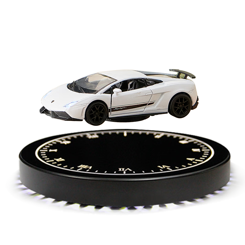 Hengyi Magnetic Levitation Car Model Ornament with Rotatable Bluetooth Base, Lamborghini Gallardo Toy Birthday Gift