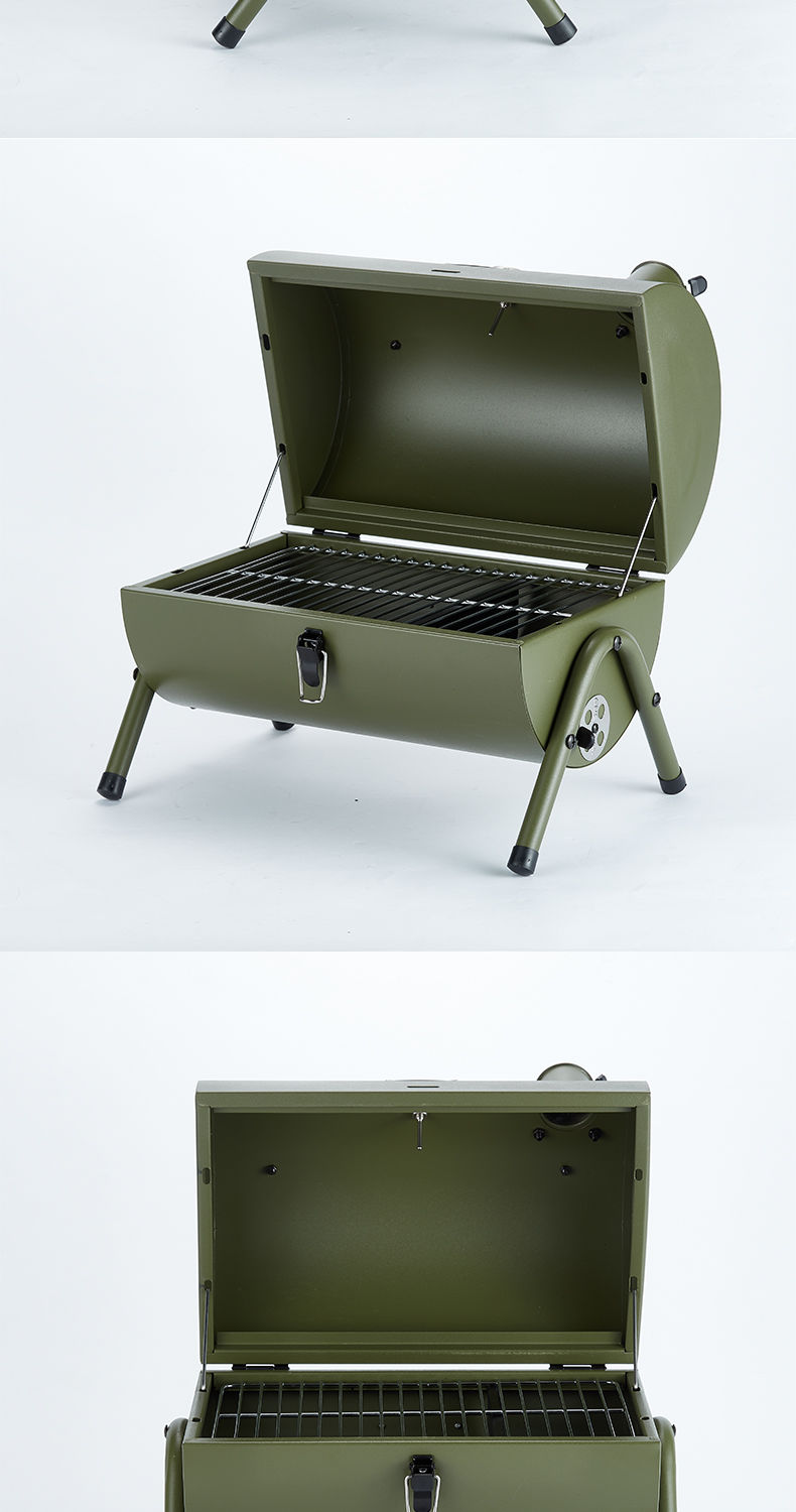 便携式户外烧烤炉家用室内木炭全套工具小型野外烤肉串加厚碳烤架wh1