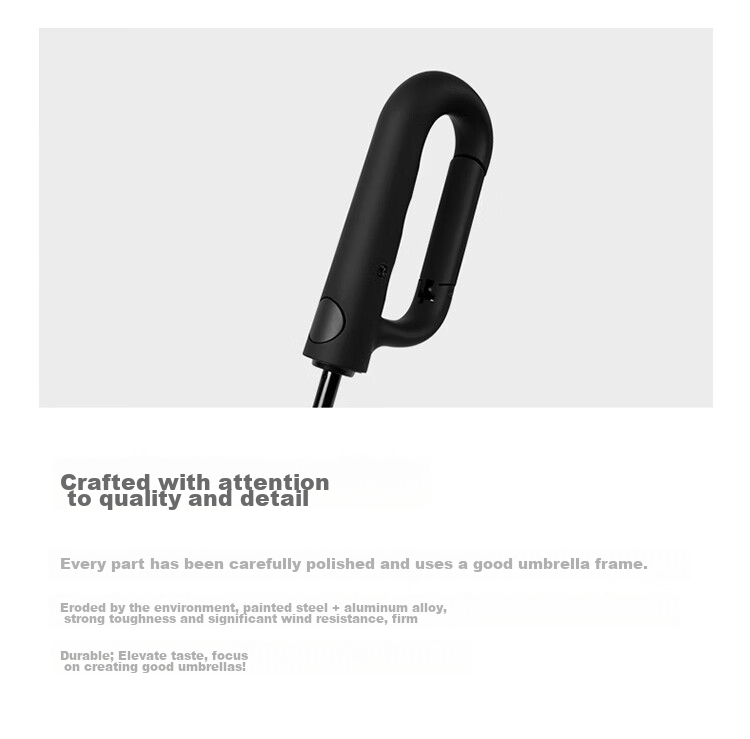 C'mon Fully Automatic Umbrella, Three-Fold Large Size, Sun Protection Umbrella, Sunshade Umbrella for Men, Automatic Folding Umbrella with Ring, Black 12