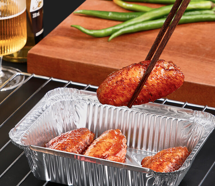 YOUAO Air Fryer Aluminum Foil Pans, 1000ml*15 Pieces, Disposable Food Containers for Barbecue, Oven, Outdoor Picnic And Camping 10