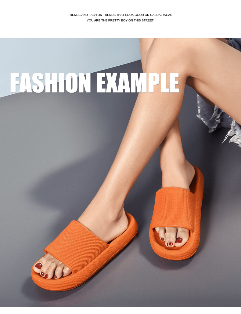 CARTELO Women's Slippers, Comfortable Sandals, Soft-Soled Home And Shower Slippers, Women's Size 0293, Orange, 39-40 18