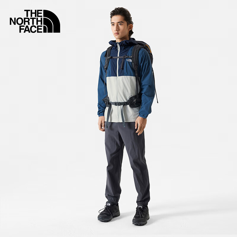 The North Face Men's Outdoor Windproof Jacket 8BA5 Sun Protection Clothing Deep Blue/96P XL