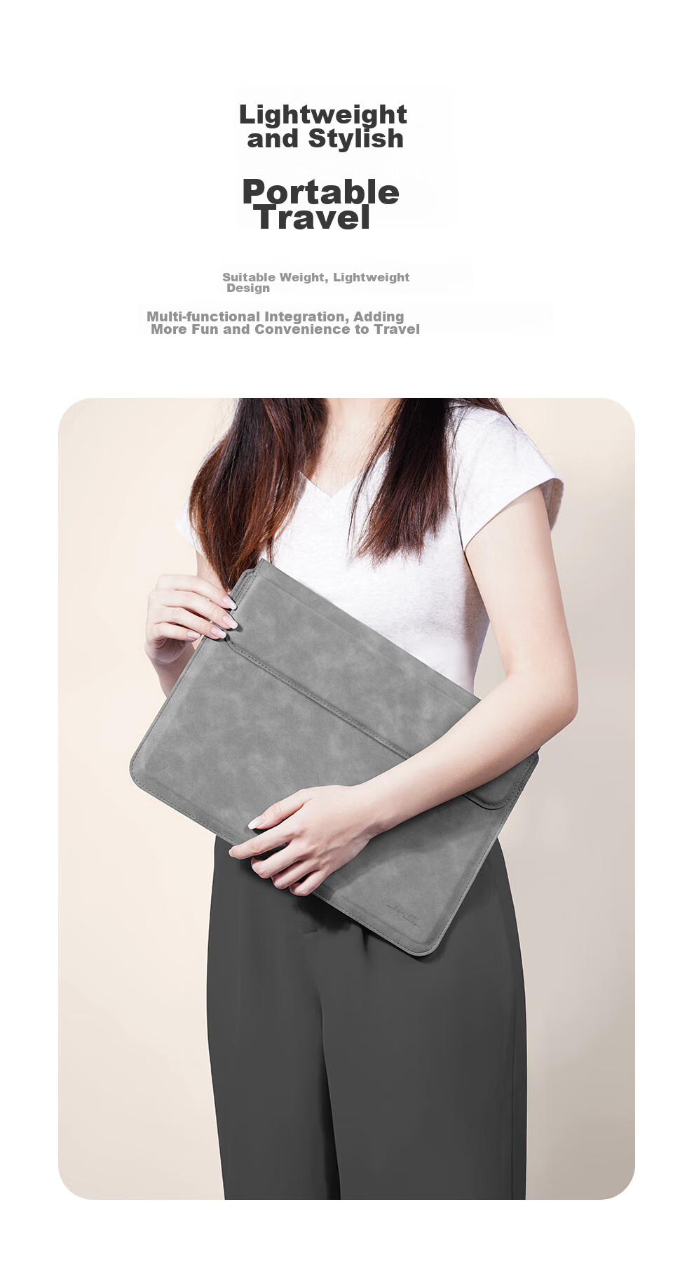 Jichuan Laptop Sleeve, Notebook Inner Case, 14-Inch Protective Cover, Storage Bag, Suitable for Apple MacBook Pro, Honor Huawei MateBook, Lenovo ThinkPad Xiaoxin, HP 3
