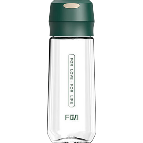 Fuguang Plastic Cup, Portable Large Capacity Water Bottle for Men And Women, Space Cup with Lid for Students, Sports Water Bottle, 600ml
