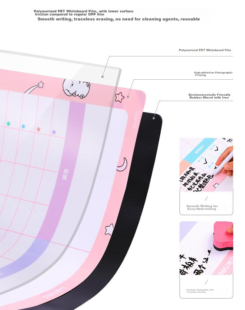 Deli 60*40cm Growth Self-Discipline Chart, Student Kindergarten Reward Stickers, Points for Good Habits, Top Student Habit Formation Course, Daily Check-In, Birthday Gift Stationery for Boys And Girls 7