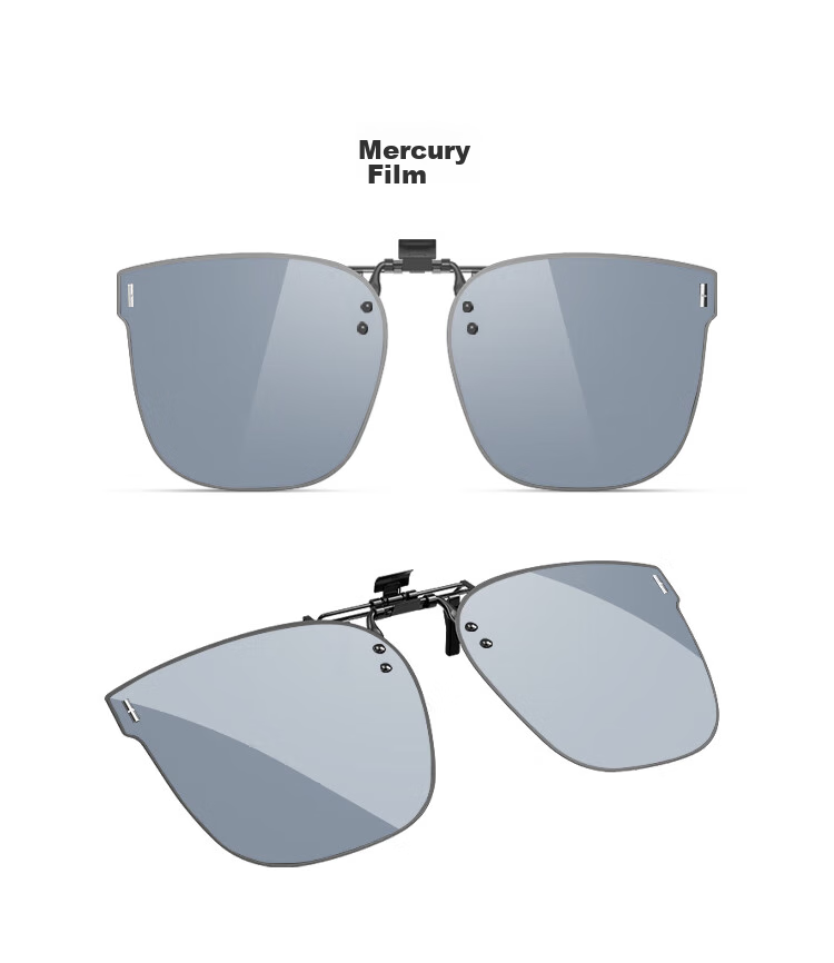 HLA Polarized Sunglasses Clip-On for Myopia, Unisex Driving Sunglasses Clip-On, Mercury 15