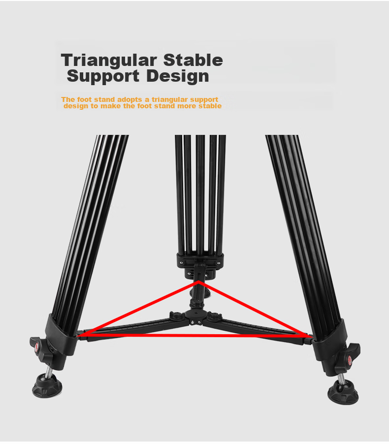 Hakutatz Hakutatz 2061 Camera Tripod, Professional Photography Gimbal, Camera Tripod, Micro Film Wedding Video Live Streaming Sliding Rail, Hydraulic Damping Gimbal 19