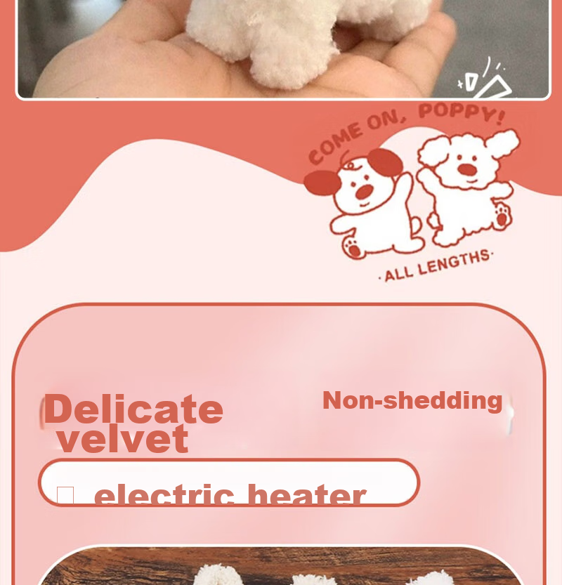 Xubeile Plush Stuffed Animal, Thickened Fleece, Twisted Dog Toy, DIY Craft Kit, Gift for Girls And Children, Decorative Item 6