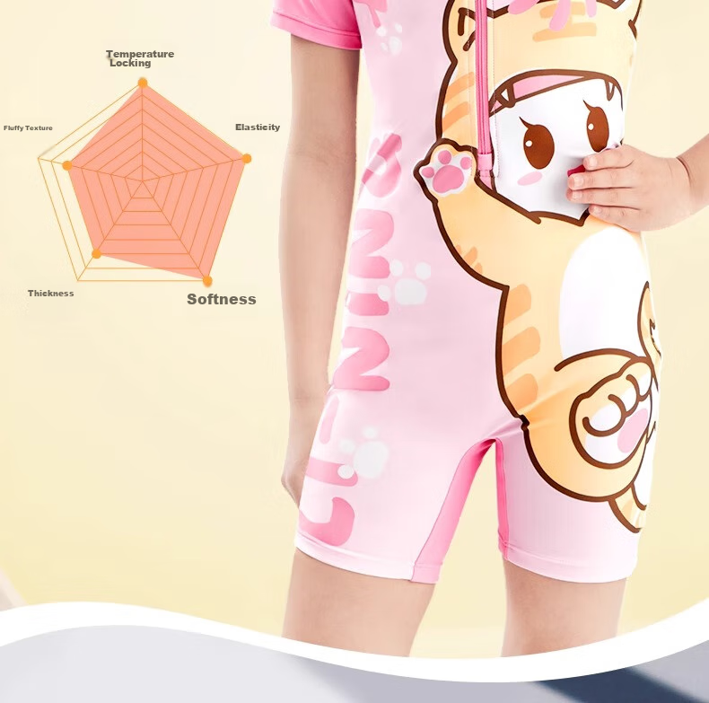 Li-Ning Children's Swimsuit One-Piece Square-Leg Swim Trunks Surfing Suit Quick-Dry Hot Spring Swimwear for Boys And Girls Aged 3-6 11