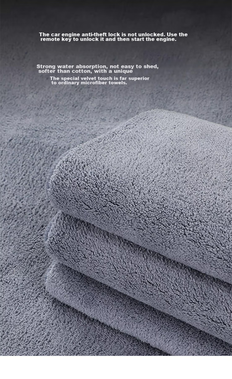 JPLAYER Car Wash Towel, Double-Sided Suede Cloth, Specialized Cleaning Cloth for Cars, Absorbent, for Cleaning Car Windows, 30*40CM, 3 Pieces 3