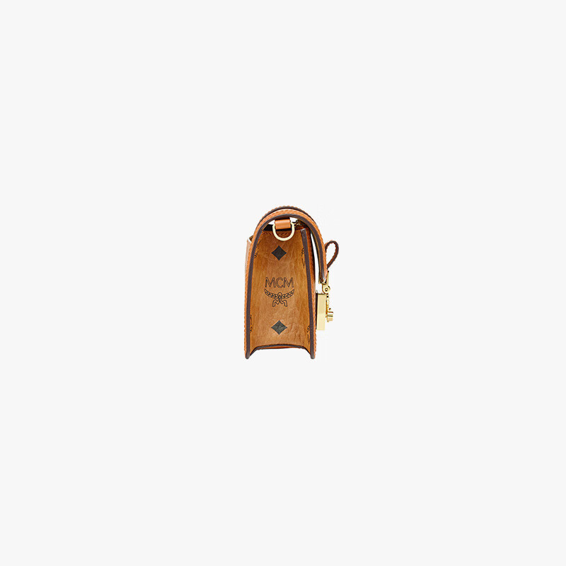 MCM TRACY Mini Shoulder Crossbody Bag Chain Bag, Cognac Color, Gift for Girlfriend