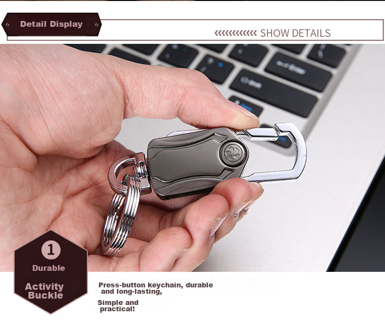 Dijialun Three-In Multifunctional Car Keychain, Fidget Spinner, Bottle Opener, Waist-Hanging Keychain for Men, Creative Gift Rotating Toy, Simple And High-End Car Keychai 11