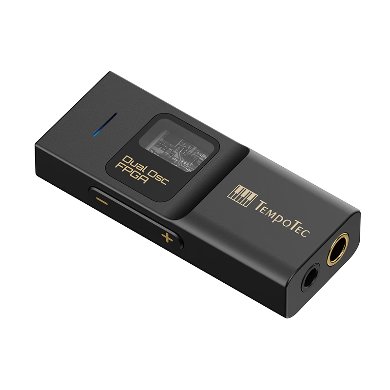 TempoTec BHD Pro Dual-Core Portable Decoding Headphone Amplifier with 4.4mm+3.5mm/usb Sound Card, DSD512/MQA Type-C, Adjustable Volume, Black